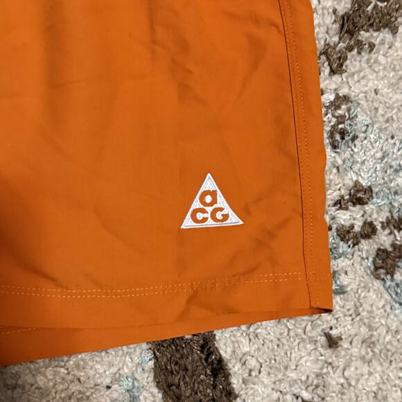 Nike ACG Athletic Shorts Size Large Orange All Conditions Gear - Picture 3 of 6